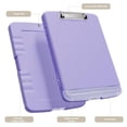 thumbnail image 2 of Portapapeles Piasoenc con almacenamiento A4 morado para enfermeras y profesores, 2 of 7