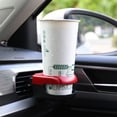 thumbnail image 4 of Scienceny Portavasos para rejilla de ventilación de coche, bebida, café, botella de agua, inserción de Cenicero, salida, soporte de montaje en Cámaras de salpicadero de coche Rojo, 4 of 6