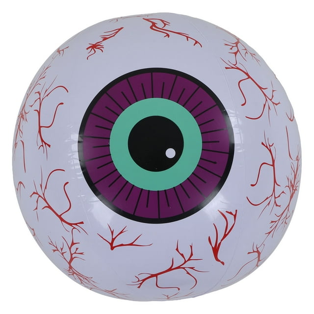 Decoración inflable de Halloween BuyWeekMX Globo ocular inflable LED