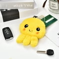 thumbnail image 3 of Trayknick Cartoon Coin Purse Fine Workmanship PP Cotton Plush Octopus Shape Cash Wallet for Home Blue, 3 of 13