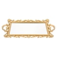 thumbnail image 1 of Makeup Vanity Table Jewelry Display Plate Glass Vanity Tray Dresser Organizer Tray Vintage Mirror Tray Glass Dresser Tray, 1 of 2