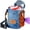 Cool Treat Bag, variant on Pouch w Drawstring to Spills | 2 Cup Tote | Hands Free w 4 Ways to Wear Puppy Bag w Pockets for Snacks Poop Bags & Cards | Walking & Rewarding Holder