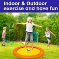 thumbnail image 6 of Ealing Trampoline for Kids, 38 Inch Trampoline Fitness Exercise Indoor Outdoor Mini - Safety Jumping Pad & Foldable (Yellow), 6 of 8