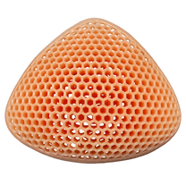 BIMEI Silicone Breast Prosthesis Enhancement Inserts for Mastectomy Women Pockets Bra Swimsuit Waterproof, Breathable, Reusable,1 Piece Triangle,#3