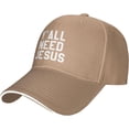 thumbnail image 2 of Y'all Need Jesus Funny Gifts Baseball Cap Men Trucker Hat Gift Women Dad Hat Sun Hat Adjustable Ponytail Hat Black, 2 of 8