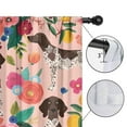 thumbnail image 4 of Blackout Kids Curtains,Dogs with Flowers Childrens Insulated Curtains Set Of 2,Bedroom Essentials,Toddler Room Decor 52x84in(132x213cm), 4 of 4