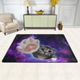 thumbnail image 2 of GZHJMY Funny Galaxy Cat Area Rug 2'x3', Animal Cat Polyester Area Rug Mat for Living Dining Dorm Room Bedroom Home Decorative, 2 of 5