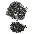 thumbnail image 1 of 100 Ensembles 6x8mm Rivets à Double Capuchon Rivets Ronds en Cuir Gris Noir, 1 of 8