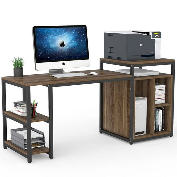 Tribesigns Computer Desk With Storage Shelf 47 Home Office Desk