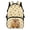 Capybara with Sunflower Pattern, variant on Breathable Backpack for Shopping School, Polyester Large Capacity Bag, Red Panda Science Theme