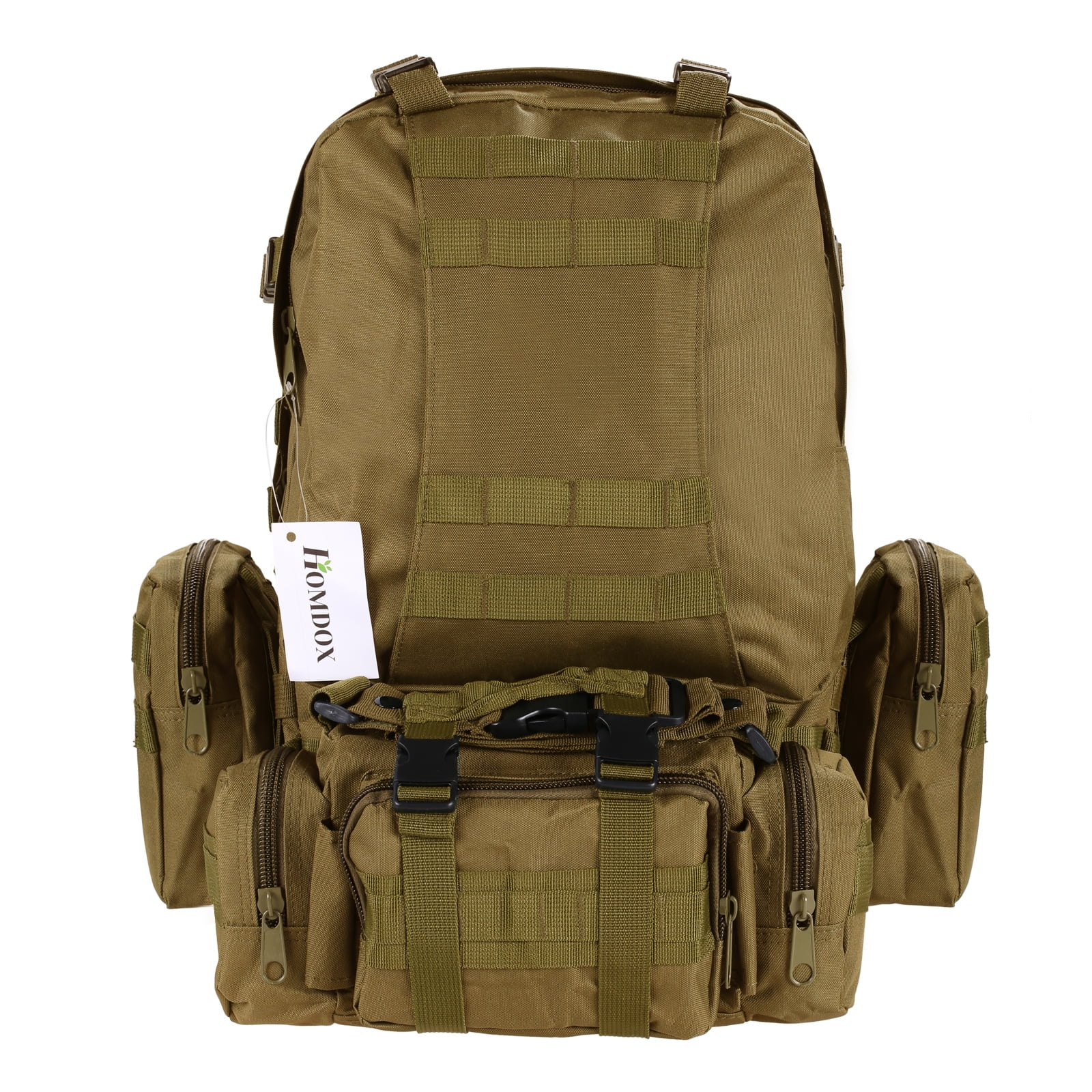 55L Tactical Climbing Camping Hiking Backpack Travel Combination Bag by