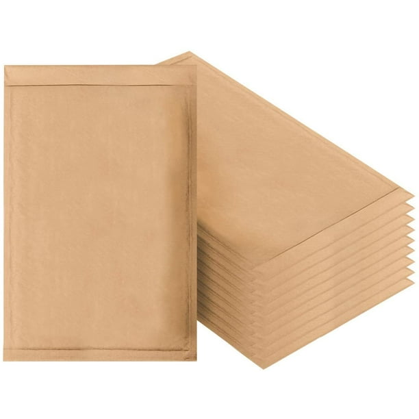 Natural Kraft Bubble Mailers 10.5 x 15 Brown Padded Envelopes 10 1/2 x