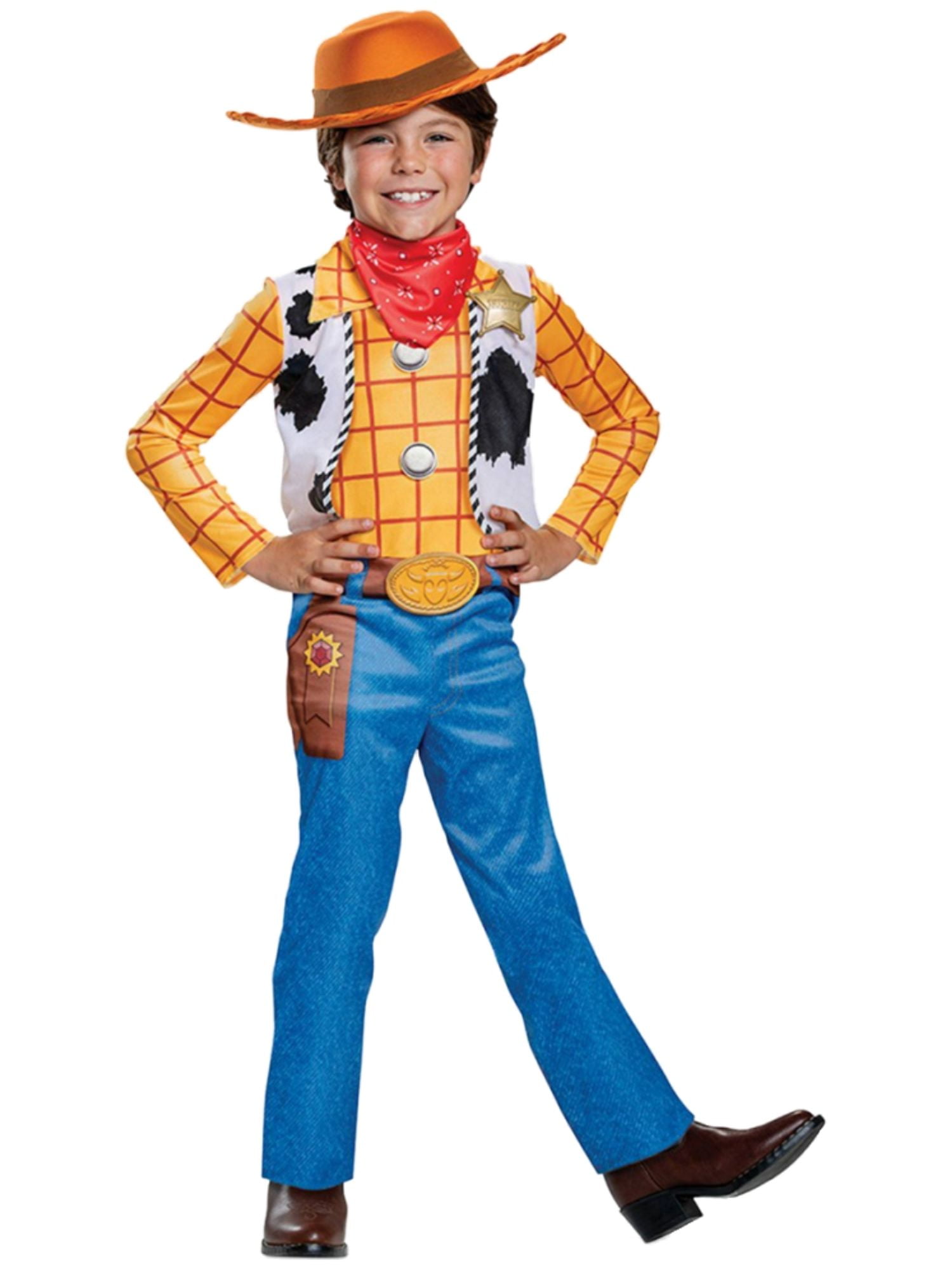 Disney Boys Toy Story 4 Cowboy Woody Jumpsuit Halloween Costume ...