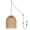 Brown, variant on JONATHAN Y Koda 13" 1-Light Farmhouse Coastal Bohemian Rattan 180" Cord Plug-In or Hardwired LED Pendant, Brown