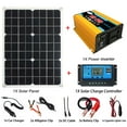 thumbnail image 2 of Meterk Solar Panel System 18V 20W Solar Panel 30A Charge Controller with Dual USB Car Solar Inverter Kit Complete Power Supply for Mobile Phones Sports cameras, and 12V Car Batteries, 2 of 7