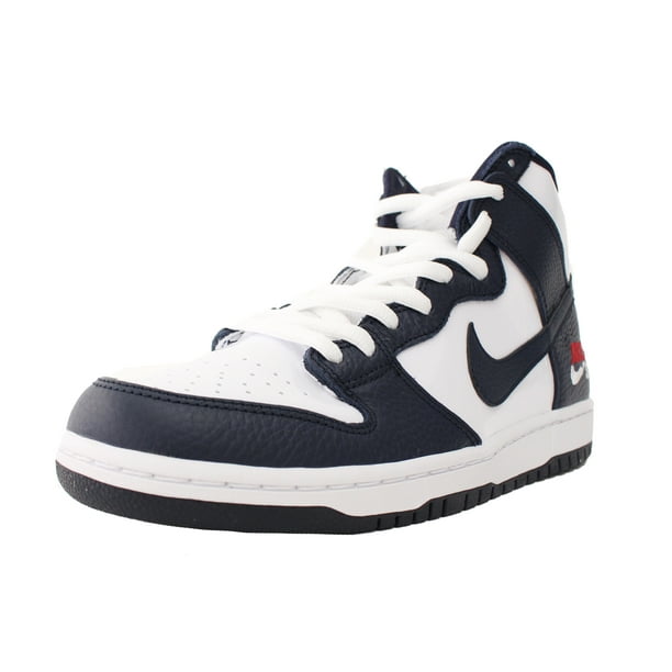 navy and white nikes