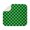Green and Black, variant on Green and Black Checkered Pattern 1 Pack Kitchen Dish Drying Mat, Ultra Absorbent Microfiber Dish Drainer Mat, 16"x18"