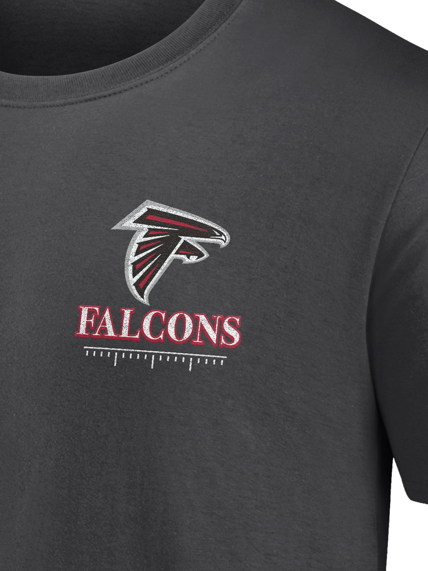 NFL Atlanta Falcons Men's Cotton Faded Black Short Sleeve T-Shirt