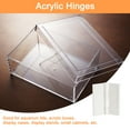 thumbnail image 5 of Uxcell 8Pack 1.8x1.5 Inch Acrylic Hinges Mini Hardware Folding Hinge for Box White, 5 of 6