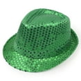 thumbnail image 3 of AWZXDE Carnival Sequined Gentleman Top Hat for Men Festive Party Accessory Green, 3 of 3