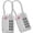 Black, variant on Maspost TSA Approved Luggage Lock, 4-Digit Resettable Combination Cable Lock, Zinc Alloy, Black, 4 pack