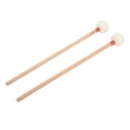 thumbnail image 4 of Drums Mallets Accessory, Light Weight Sturdy Drum Mallet Set 2Pcs Maple Handle  For Playing Red, 4 of 8