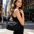 thumbnail image 7 of Dumpling Tote Bag for Women, Waterproof Nylon Large Capacity Crossbody Shoulder Purse, Lightweight Casual Sports Handbag for Work Travel Gym - Fits 14" Laptop, 7 of 7