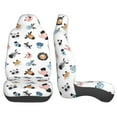 thumbnail image 4 of Fotbe Cartoon Animals Pattern Automotive Seat Covers for Cars Trucks and SUVs – Car Seat Covers for Front Seats,Protective Seat Covers,Vehicle Seat Covers, Set of 2, 4 of 9