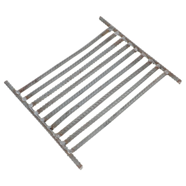 OULII Support d'Allumage en Acier Robuste pour Foyer Extérieur et Grille de Foyer Portable Gris 28.5 x 14.5 x 3.5 Pouces