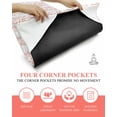 thumbnail image 3 of Pink Gray Botanical Yoga Towel for Hot Yoga Non Slip, Pastoral Spring Summer Leaf Aesthetics Yoga Mat Towel Absorbent Yoga Sweat Towels Microfiber Hot Yoga Blanket for Bikram Pilates 26"x70", 3 of 7