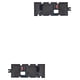 thumbnail image 1 of Manijas PUERTA INTERIOR HUSHAN S10 1982 al 1985 Chevrolet Delanteras Negro Zinc con plástico 1 Par, 1 of 4