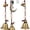 Retro Color, variant on REGALWOVEN Bells Rattan Wreath Wall Hanging - Metal Decorative Hanging Bells with Natural Twig Garland Bronze 6.3"L x 6.3"W x 11.8"H