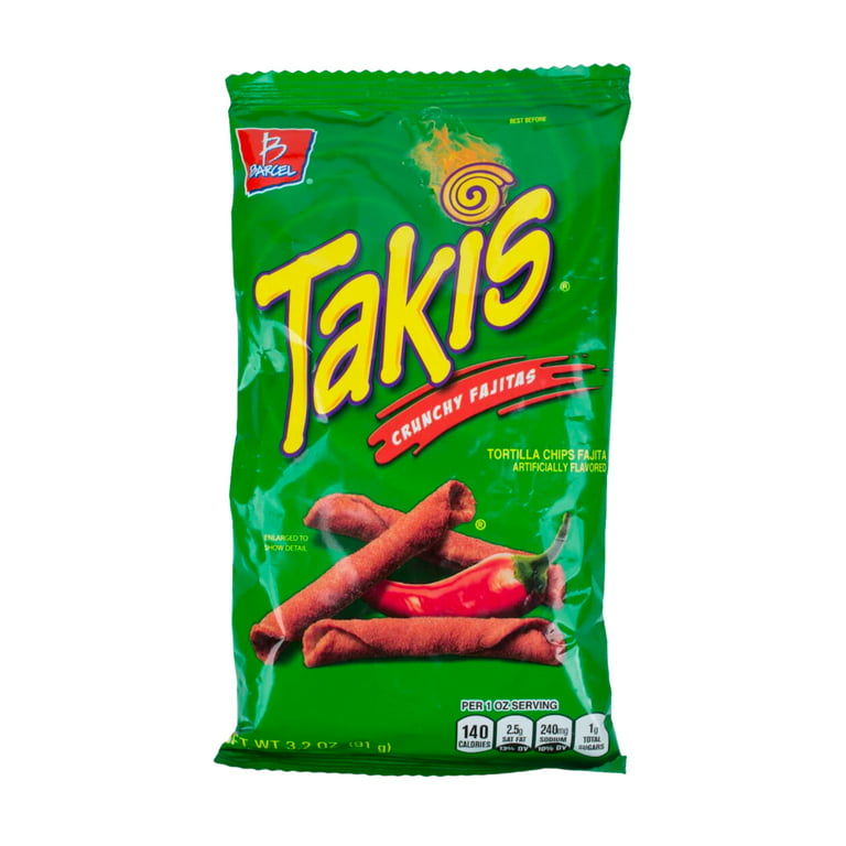 Barcel Takis Fuego Hot Chili Pepper & Lime Tortilla Chips (3.2 oz