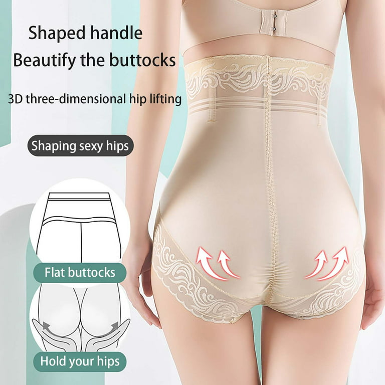 Leesechin Underwear for Women Clearance Short Lace High-Waist Buttocks  Puller Abdomen Ne-Piece Shapewear