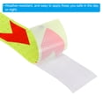thumbnail image 4 of Unique Bargains Reflective Tape, 2' x 16 FT Arrow Waterproof Adhesive Safety Tape, Fluorescent Yellow Red, 4 of 6