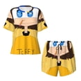 thumbnail image 4 of Lsque Sml Jeffy Women's Short-Sleeved Pajama Set - 2 Piece Soft and Lightweight Sleepwear Set-X-Large, 4 of 9