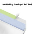 10 Envelopes Letter Size Self Seal, Business White Security Tinted