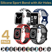 ComfiTime Apple Watch Band – Stretchy iWatch Bands 38/40/41/42/44/45/49 mm for Women & Men, Breathable Silicone Apple Watch Sport Bands, iPhone Watch Strap for Series SE 9 8 7 6 5 4 3 2 1
