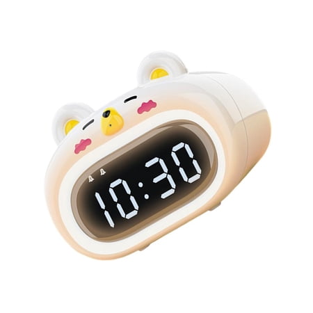 HannLk Lovely Bear Visual Clock Alarm Clock Double Function Whirling Call For Scullery Office Study