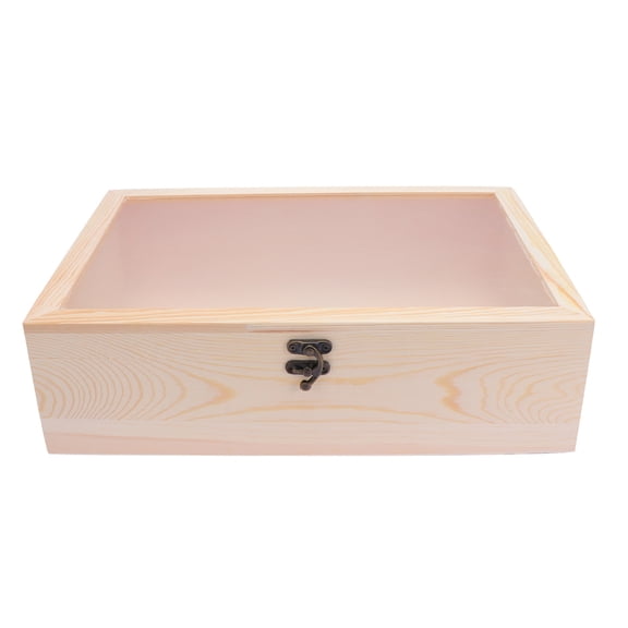 HEATSHAKING Flower Boxes for Arrangements Wooden Box Yellow Display Women DIY Flower Craft 1Pack