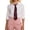 Brick Red, variant on HOWPAY Ties for Women Men Necktie Pre-Tied with Metal Chain Accessories Solid Color Adjustable Necktie for Uniform School Party Wedding Brick Red