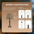 thumbnail image 6 of Modern Stars Black Barrel Lamp Shades for Table Lamp, 6x10x7.5inch AEELLEEA  Small Lampshades For Wall Lamp, Mini Metal Lampshade Cover Replacement., 6 of 7