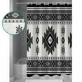 thumbnail image 3 of Shower Curtains Sets for Bathroom Decor Southwestern Aztec Vintage Geometric Waterproof Bathroom Curtain with Hooks, Ethnic Tribal Gray Theme for Bathroom Decor,72x72IN, 3 of 7