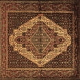 thumbnail image 1 of Ahgly Company Indoor Square Persian Brown Traditional Area Rugs, 5' Square, 1 of 4