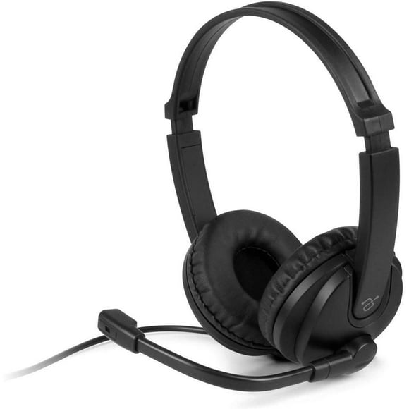 Aaluratek casque stéréo filaire de 3,5 mm avec micro-perche / contrôle en ligne AWH352FB