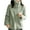 Green, variant on Women's Coat Casual Lapel Fleece Fuzzy Zipper Coats Warm Winter Oversized Outwear Jackets Plus Size Drawstring