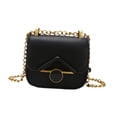 thumbnail image 2 of Mini bolso de hombro de PU de moda para mujer, bolso de viaje ultraligero, bolso para pintalabios Negro, 2 of 9