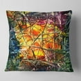 thumbnail image 2 of Designart Amber Abstract - Abstract Throw Pillow - 18x18, 2 of 5