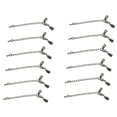 thumbnail image 3 of 12pcs Clasp and Tube Ends Cap Tips Fit 2mm Cord With Extension Chain Clasp DIY Findings Craft, 3 of 8