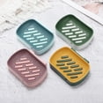 thumbnail image 6 of 1 Pc Wall Mounted Soap Dish Pink Soap Dish for Bathroom for Kitchen 5.04"x3.66"x1.18", 6 of 6